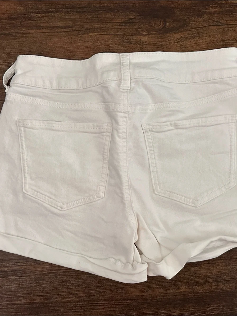 Women's White Denim Shorts